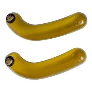 Joie Monkey Banana Pod Storage School Lunch Container Set of 2 Plastic